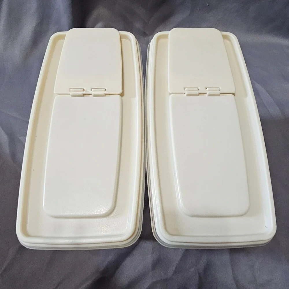 Vintage Rubbermaid Servin Saver 21 Cup Cereal Keepers Almond Flip Top 5.0L 0043